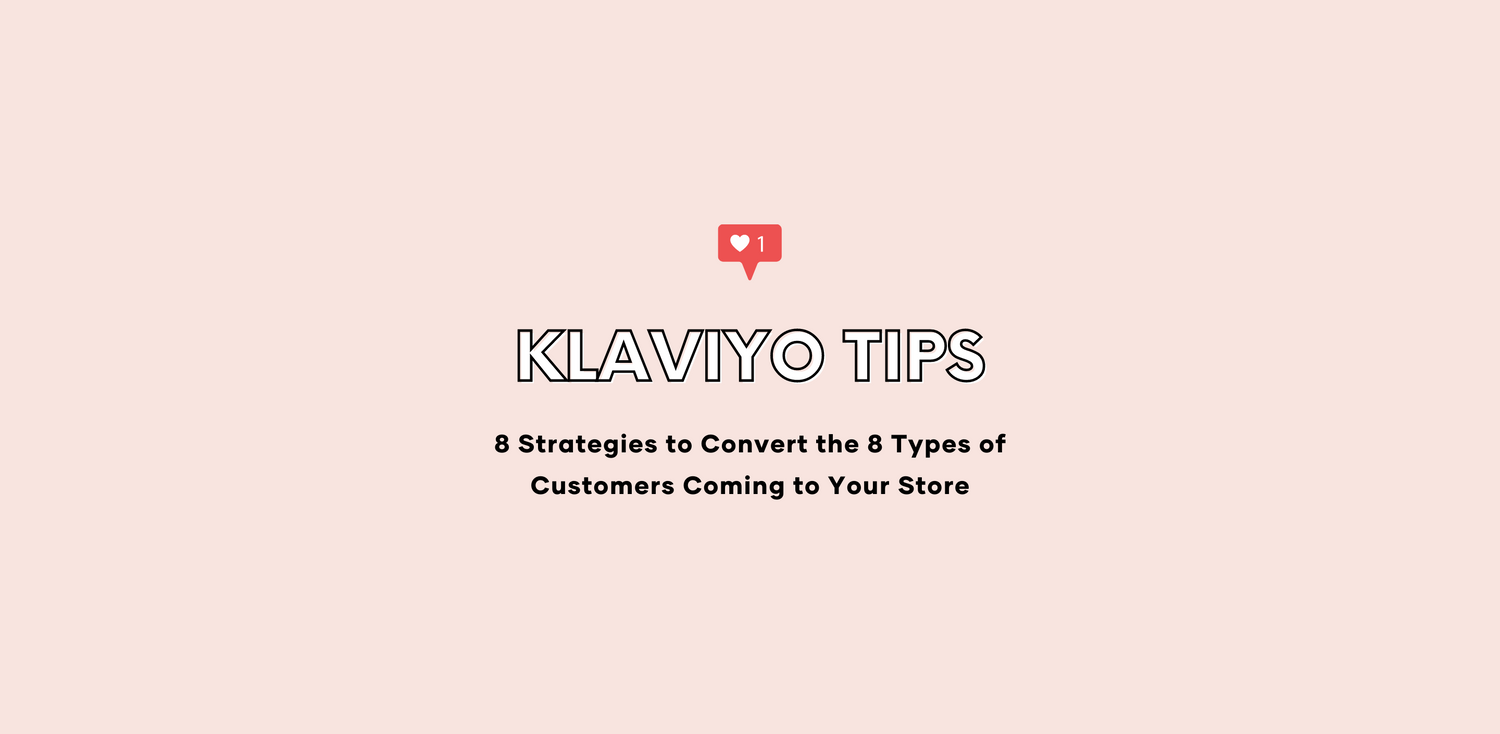 KLAVIYO TIPS: 8 Strategies to Convert the 8 Types of Customers Coming to Your Store